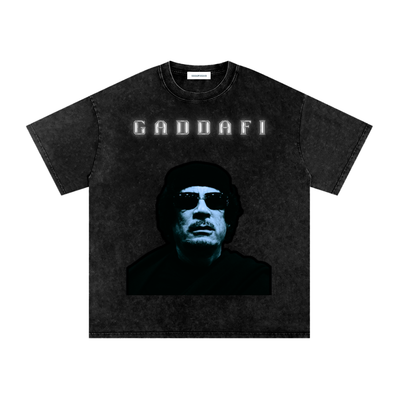 INTERNATIONAL STATUS Acid Wash Oversized T-Shirt - Black