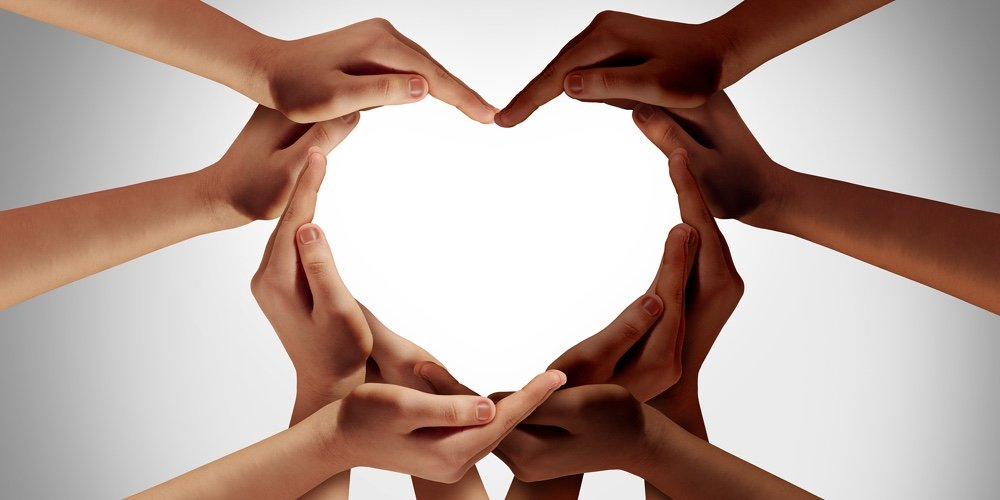 hands in heart