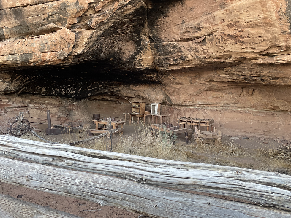 Cave Spring has been used by many people throughout history including some Cowboys, Needles District, Canyonlands National Park, Utah