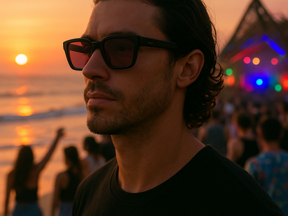 Entre o pôr do sol e o after: o óculos que traduz liberdade 