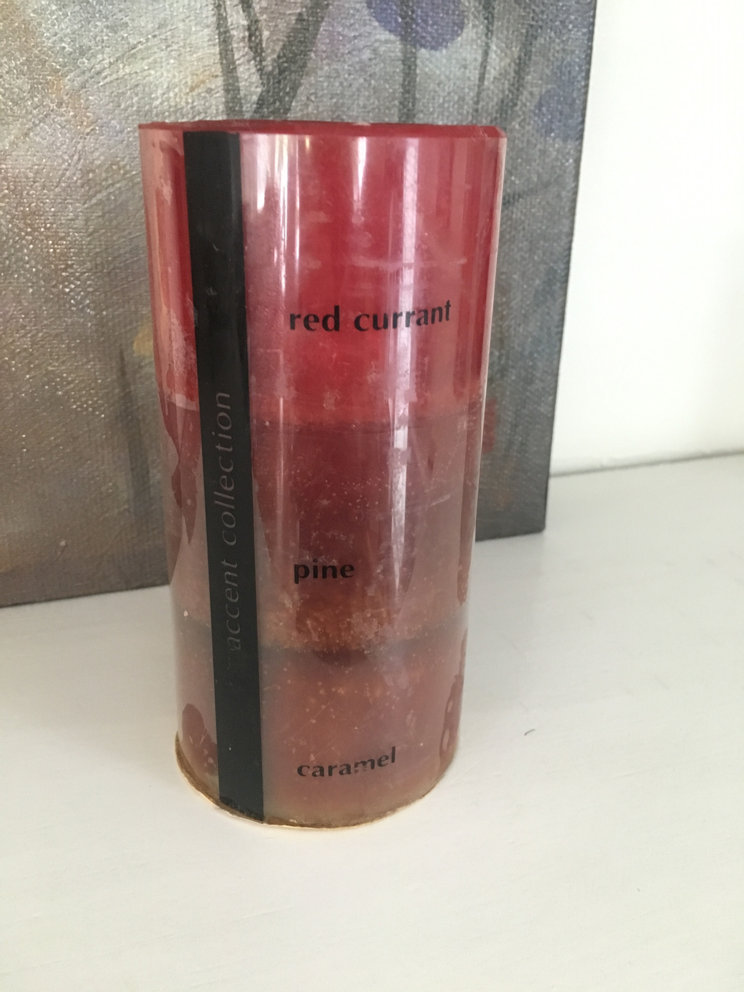 Tri Fragrance Candle - Red Currant, Pine, Caramel