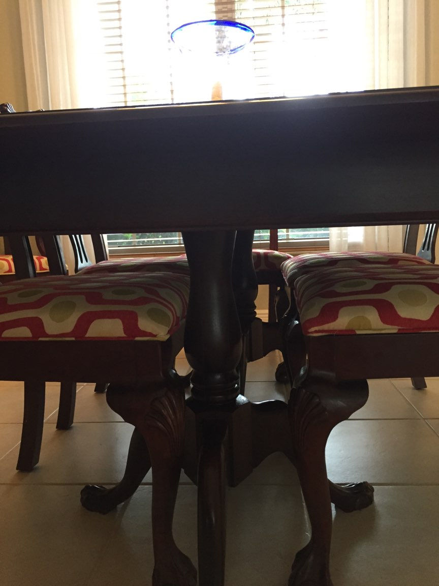 Thumbnail: Solid Cherry Wood Dining Room Table with Leaves