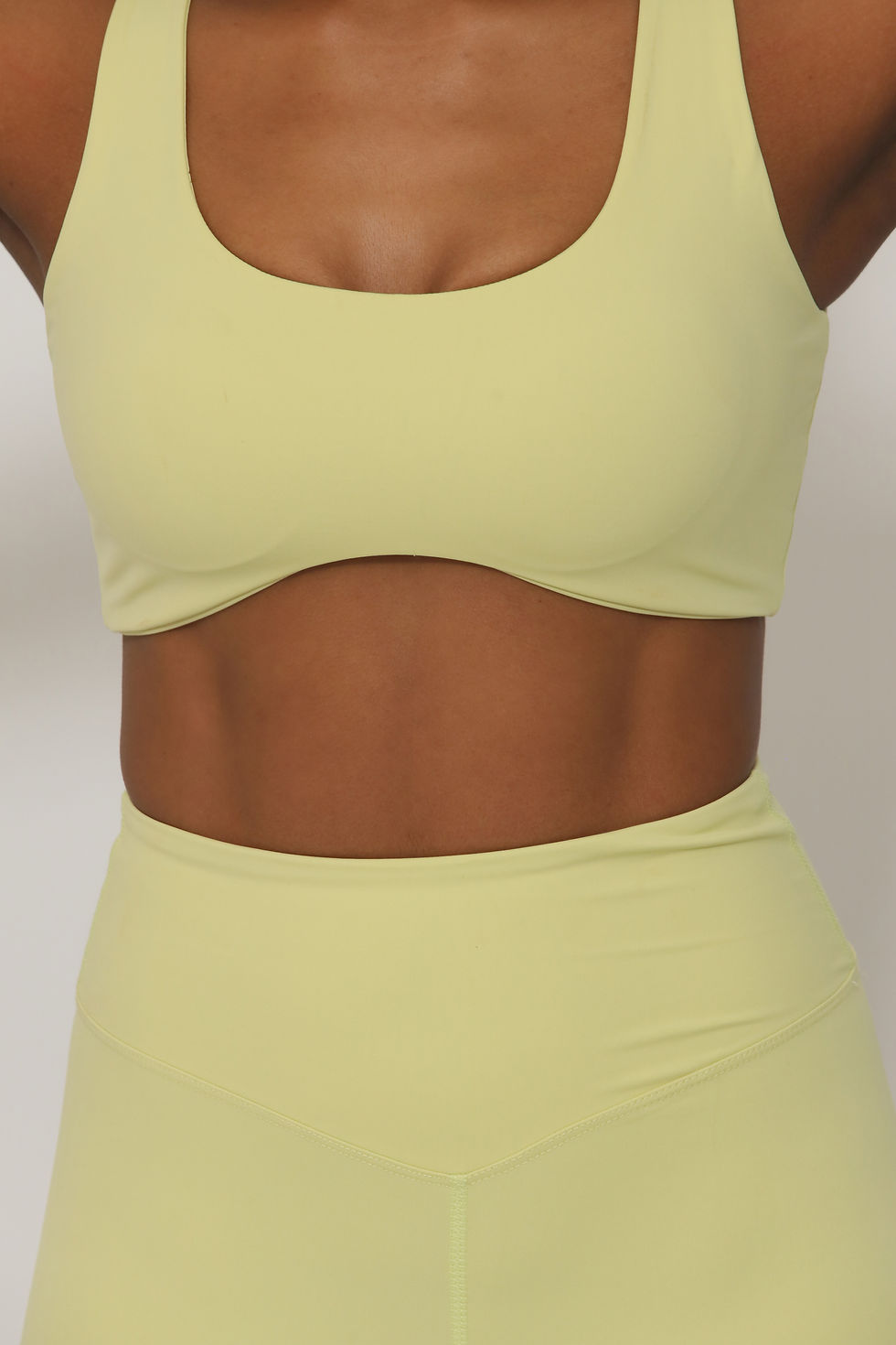Tracey contour sports bra chartreuse