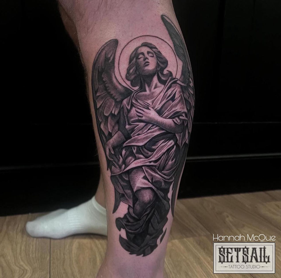 Realism tattoo studio in Irvine Scotland specialising in black and grey work