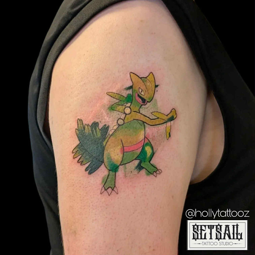 Custom tattoo artwork by Set Sail Tattoo Studio in Irvine near Kilmarnock and Kilwinning