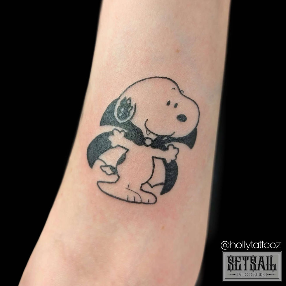 Custom tattoo artwork by Set Sail Tattoo Studio in Irvine near Kilmarnock and Kilwinning