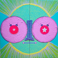 Artistic representation of alien goddess