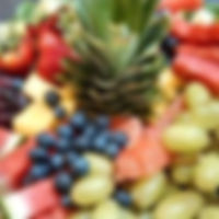 Assorted Seasonal Fruit and Domestic Cheese Tray