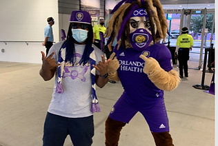 Dj Nothin Nice and the Orlando City Mascot