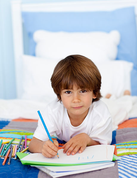 Little Boy Drawing