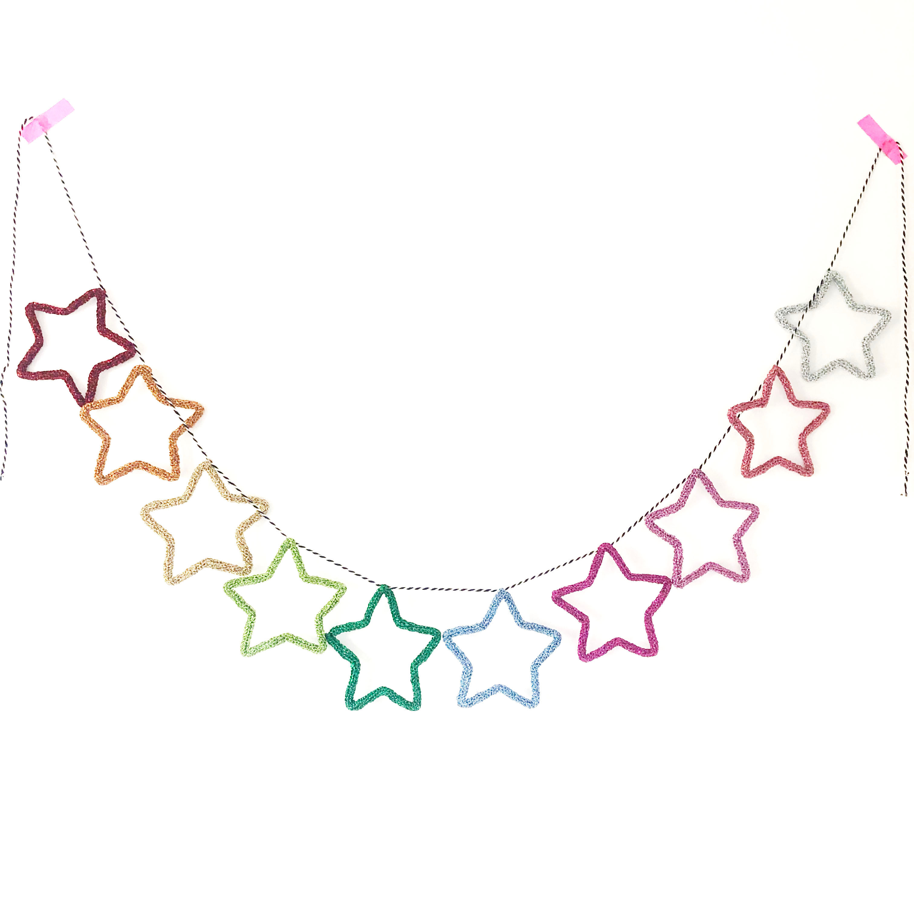 Rainbow Star Garland