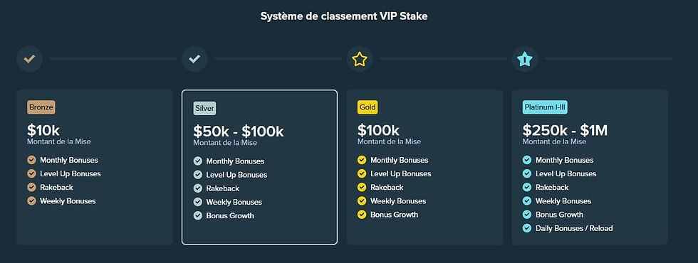 Programme Stake VIP & Bonus Les Joueurs