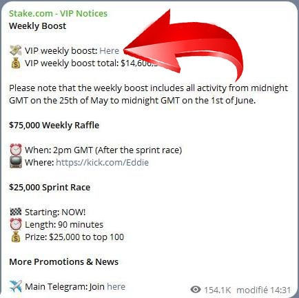 Programme Stake VIP & Bonus Les Joueurs