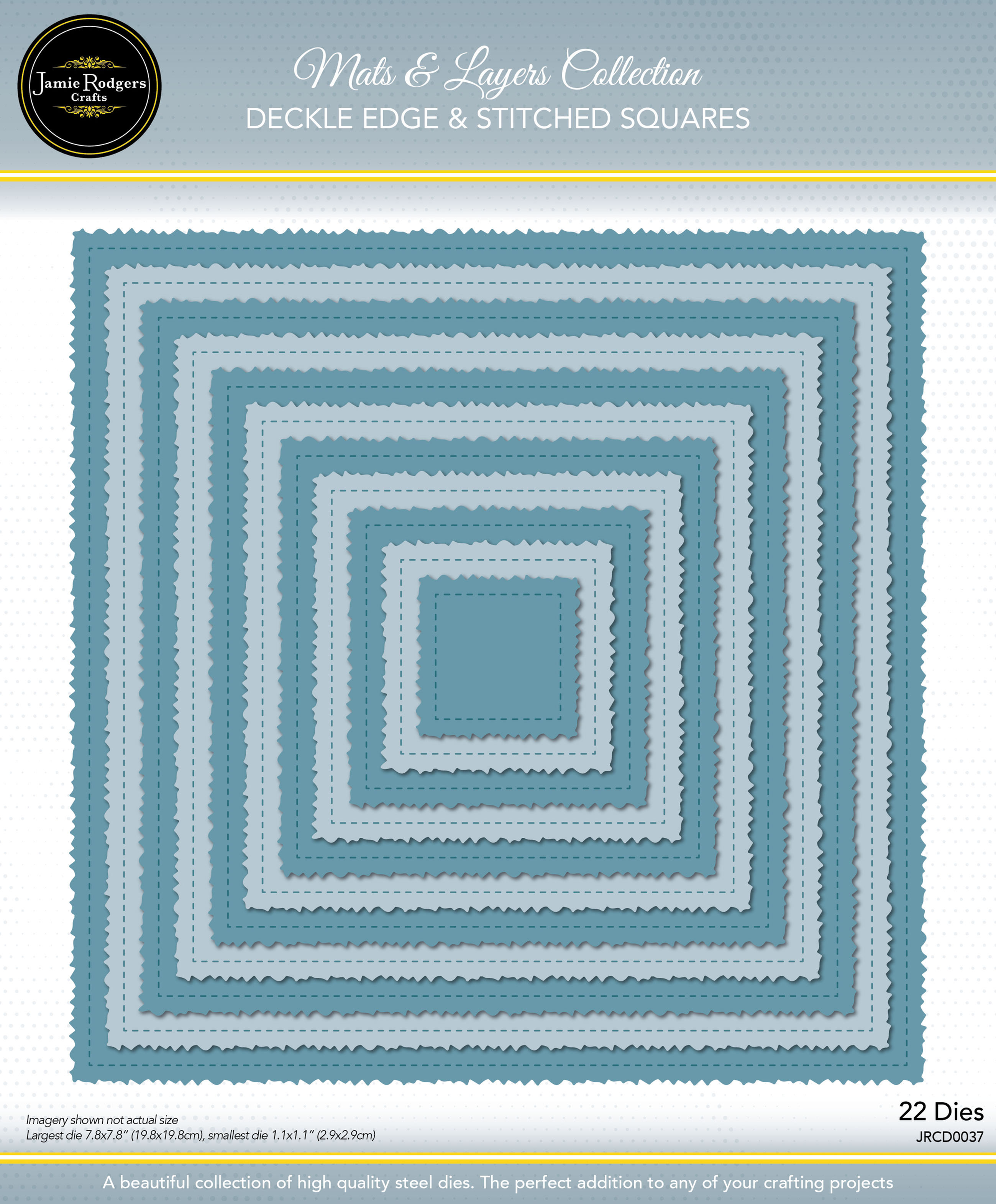 Deckle Edge and Stitched Squares - Mats and Layers Collection By Jamie Rodgers C