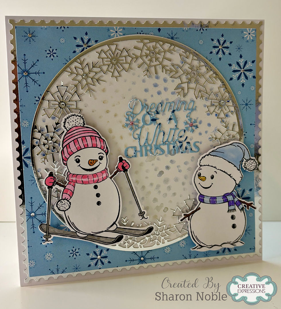 Thumbnail: Rosie's Skiing Adventure Stamp & Die Set - Cuddly Clan By Jamie Rodgers Crafts