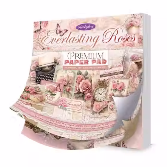 Everlasting Roses - Premium Paper Pads By Hunkydory - Craftmania Stock Photo 1