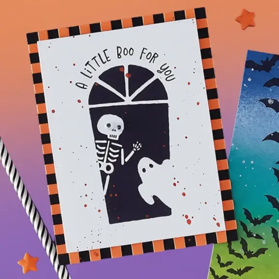 Thumbnail: Ghoulish Greetings Press + Foil Plate & Die Set By Spellbinders
