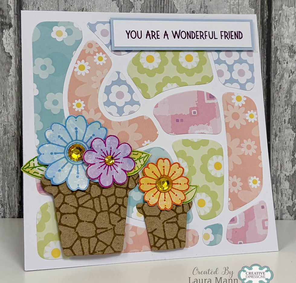 Thumbnail: Woodware Large Doodle Template Two 7x7" Stencil By Françoise Read