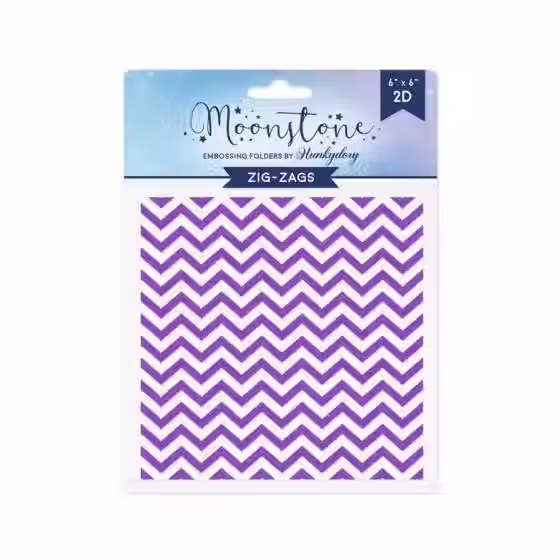Zig Zag - Moonstone Embossing Folders By Hunkydory - Craftmania Stock Photo