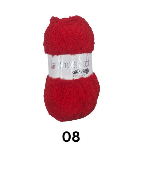 Signal Red  - SuperSoft Cuddly Chunky By Woolcraft - Craftmania Stock Photo 1