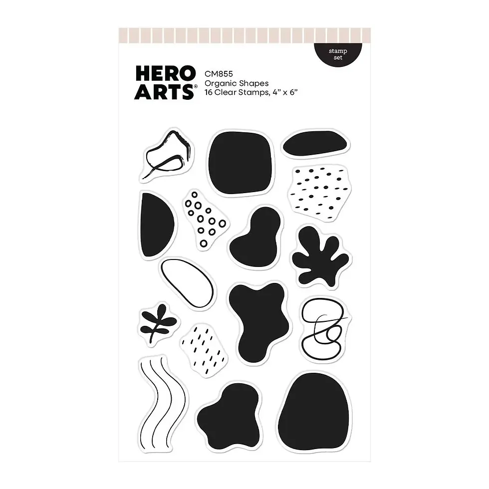 Organic Shapes - Clear Stamp Set By Hero Arts - Craftmania Stock Photo 1