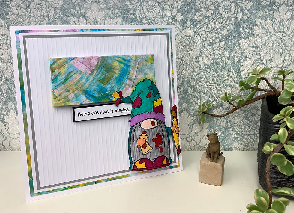 Thumbnail: Curious Blue - Cosmic Shimmer Glossy Glaze By Jamie Rodgers - Stock Photo 5