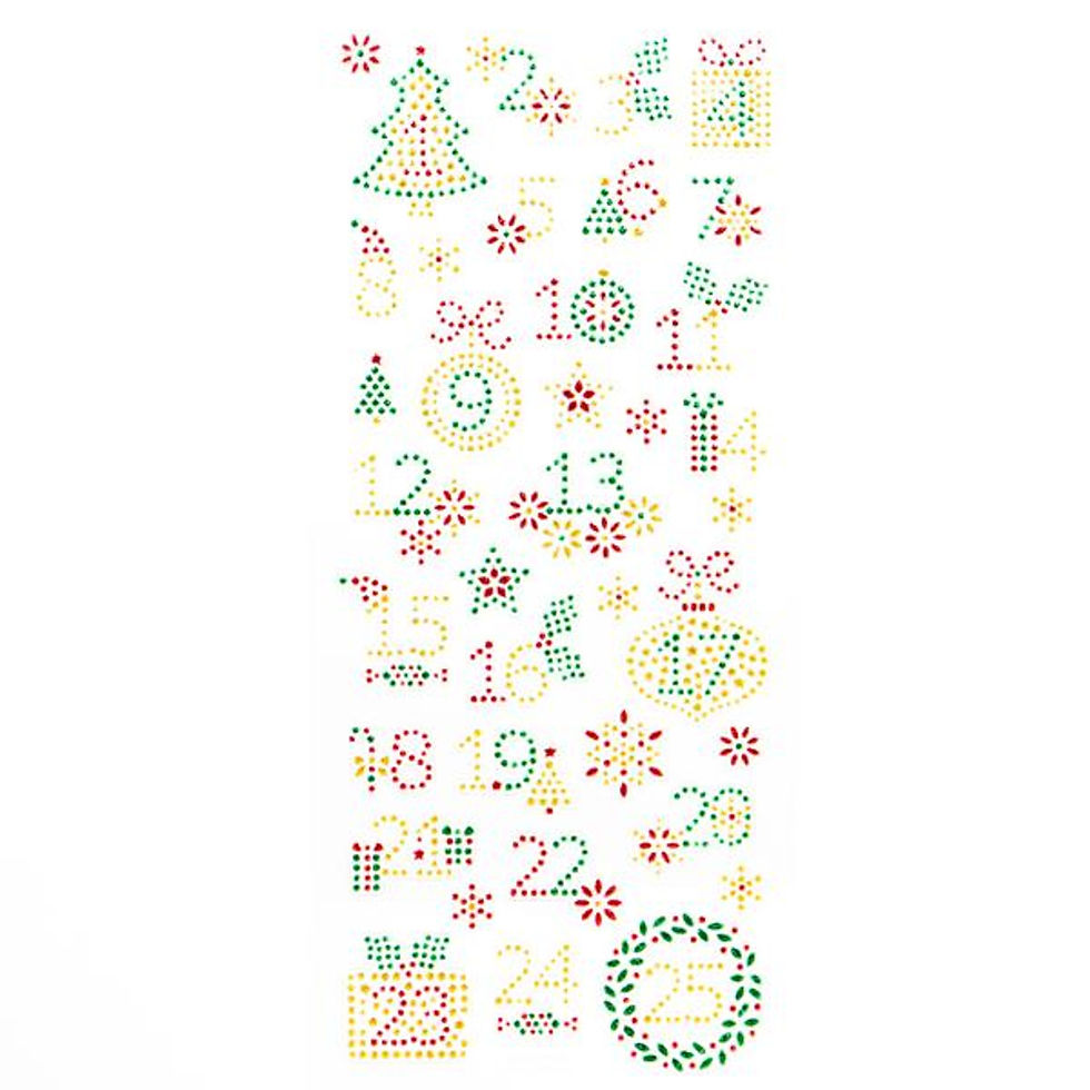 Advent Numbers - Gem Stickers By Habico - Craftmania Stock Photo 1