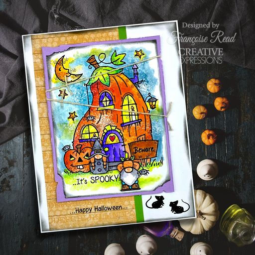 Thumbnail: Pumpkin House - Clear Singles Stamp Set By Francoise Read - Craftmania Stock Photo 3