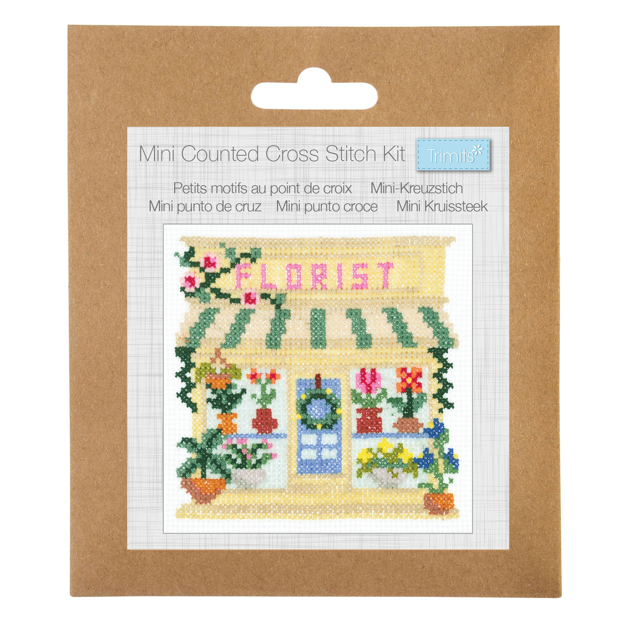 Florist - Counted Cross Stitch Kit: Mini: By Trimits - Craftmania Stock Photo 1