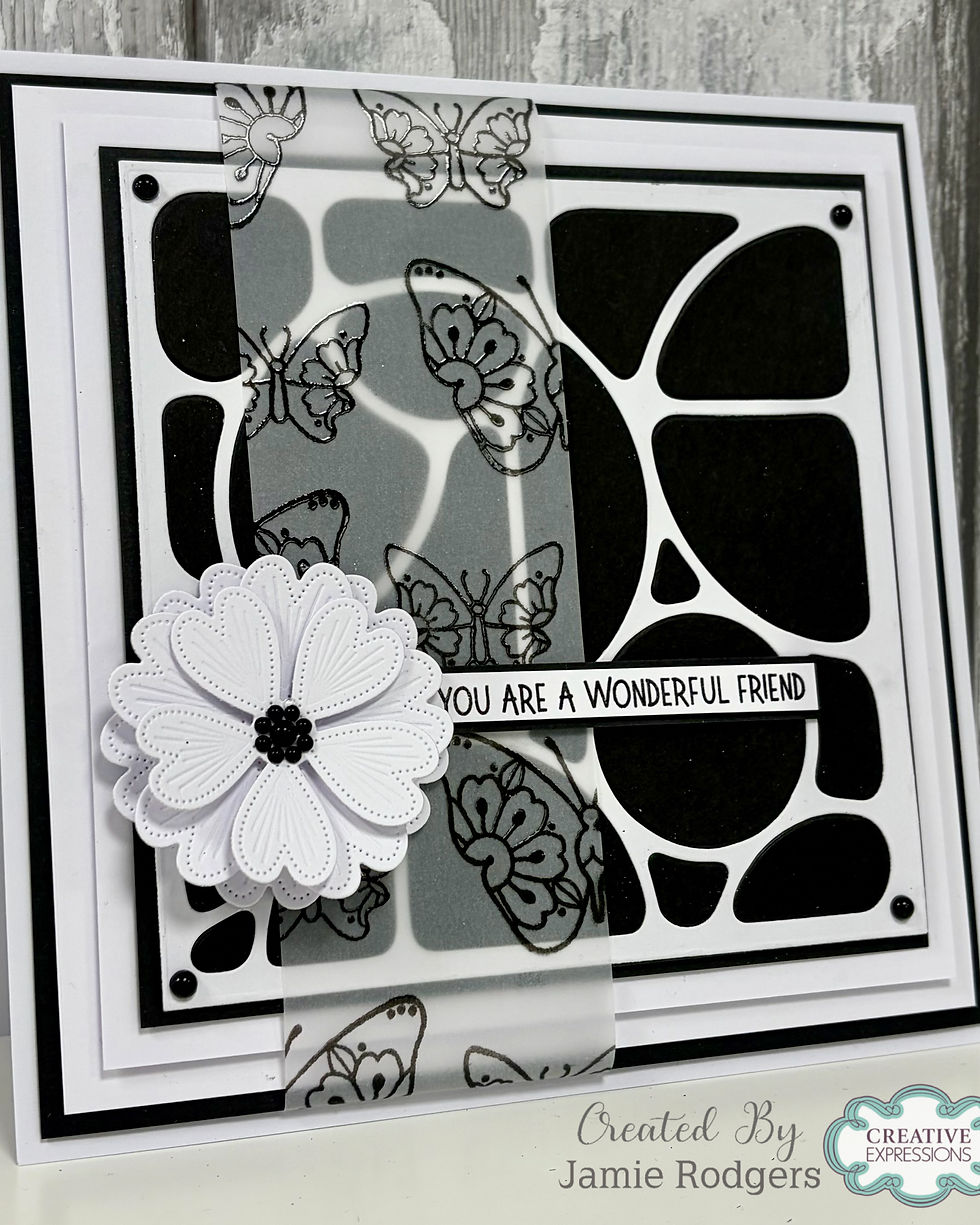 Thumbnail: Woodware Doodle Grid Three Craft Die Set By Françoise Read