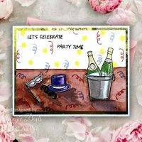 Celebrate - 4 in x 6 in Stamp Set By Jane's Doodles - Craftmania Stock Photo 2