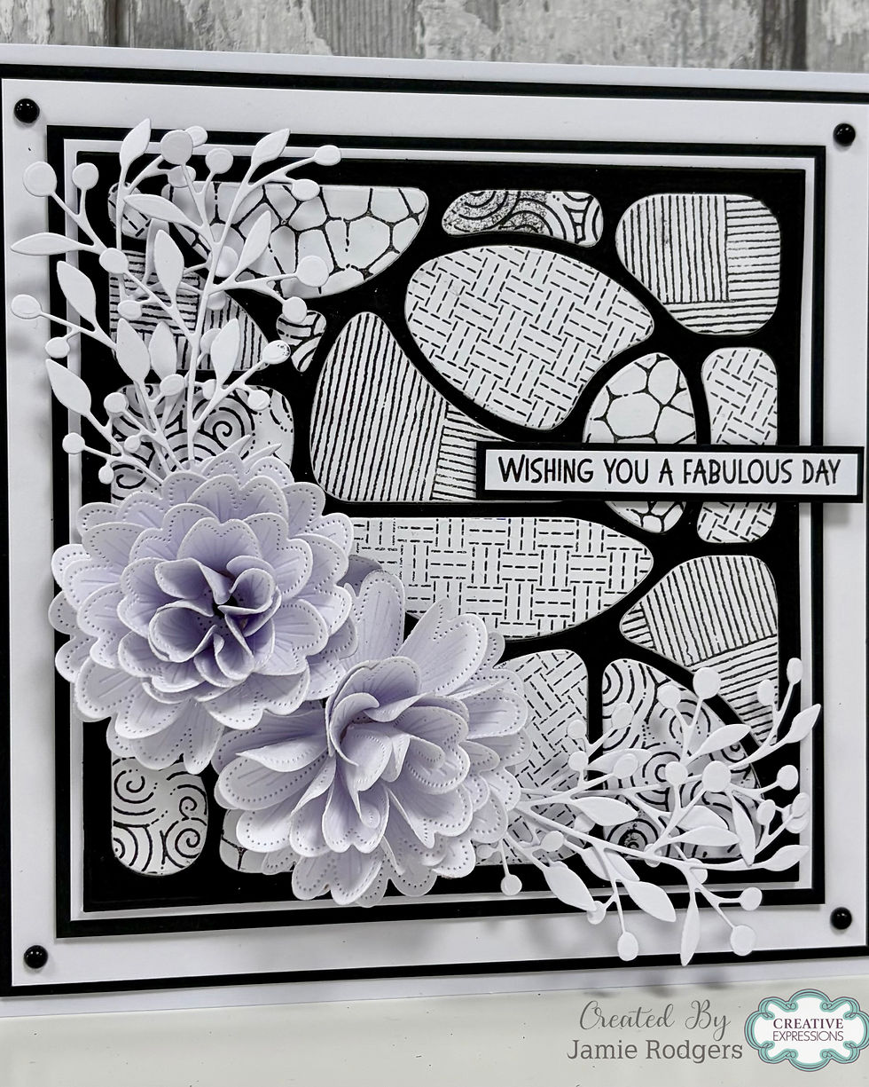 Thumbnail: Woodware Doodle Grid Three Craft Die Set By Françoise Read