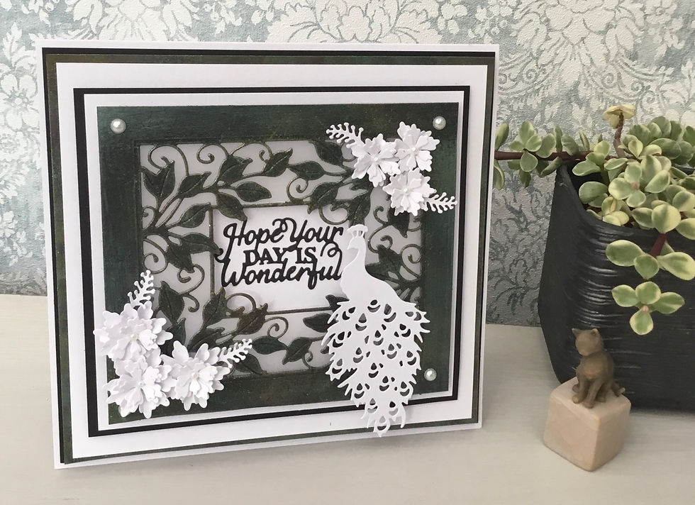 Thumbnail: Hope Your Day is Wonderful - Mini Expressions Sentiment Die - By Sue Wilson