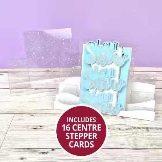 Snowfall Acetate Stepper Cards By Hunkydory - Craftmania Stock Photo 1