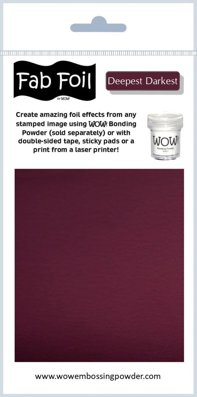 Fab Foil: Deepest, Darkest Crimson By WOW! - Craftmania Stock Photo 2
