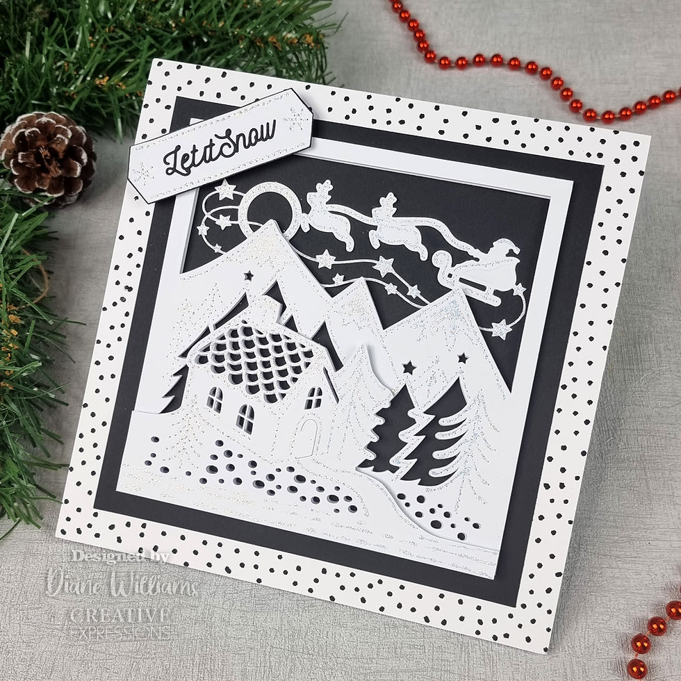 Thumbnail: Pierced Christmas Cottage - Craft Die Jamie Rodgers - Craftmania Stock Photo 3