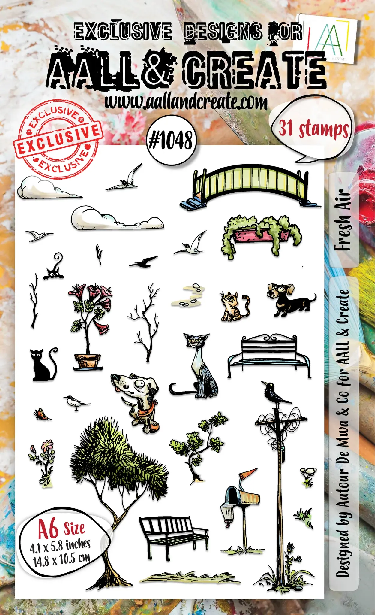 Fresh Air - A6 Stamp Set By AALL & Create - Craftmania Stock Photo1