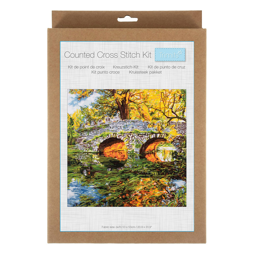 Reflection  - Extra Large - Counted Cross Stitch Kit By Trimits - Craftmania Stock Photo 1