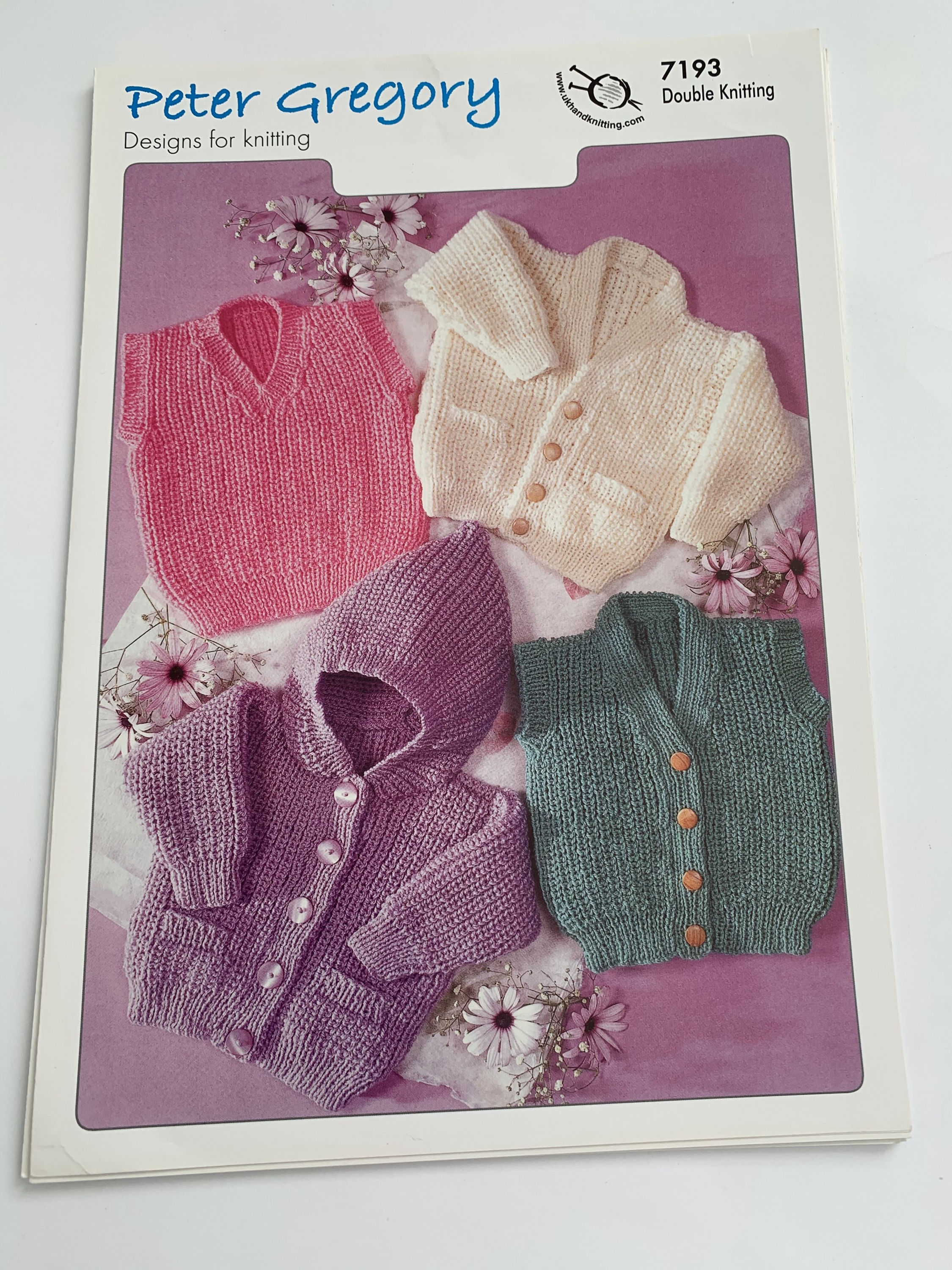 Baby Cardigan - Slipover and Waistcoat - D/K - Pattern By Peter Gregory/Teddy - Craftmania Stock Photo