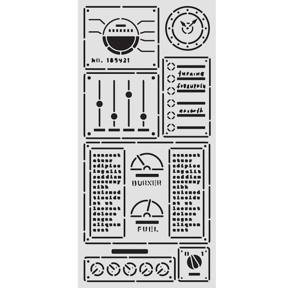 A New beginning - Control Panel - Stencil By Stamperia - Craftmania Stock Photo 2