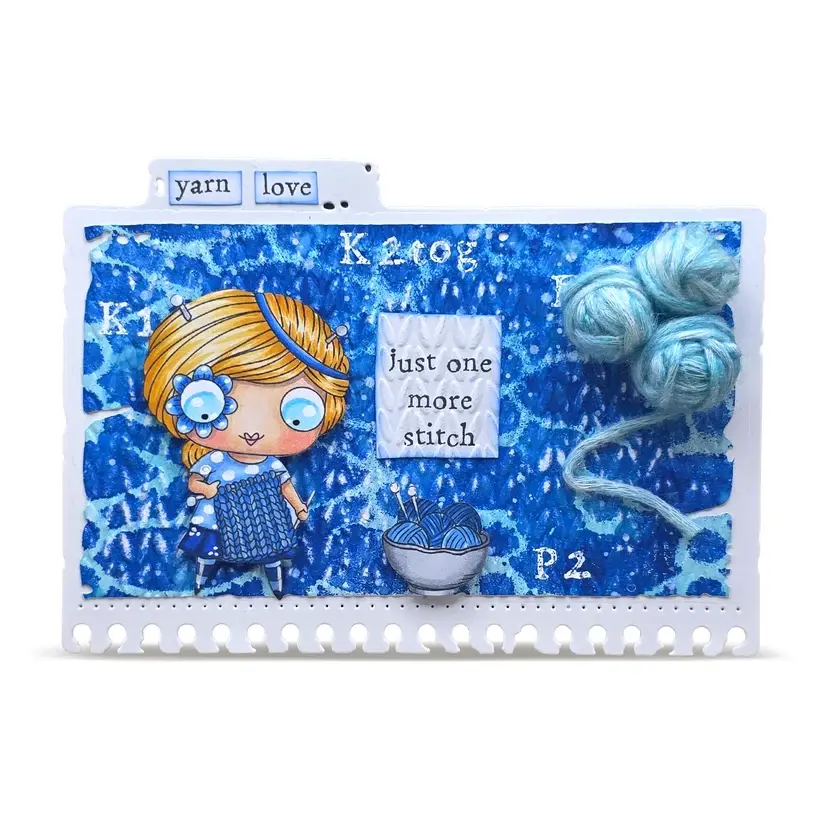 Thumbnail: Yarn Love - A7 Stamp Set By AALL & Create - Craftmania Stock Photo6