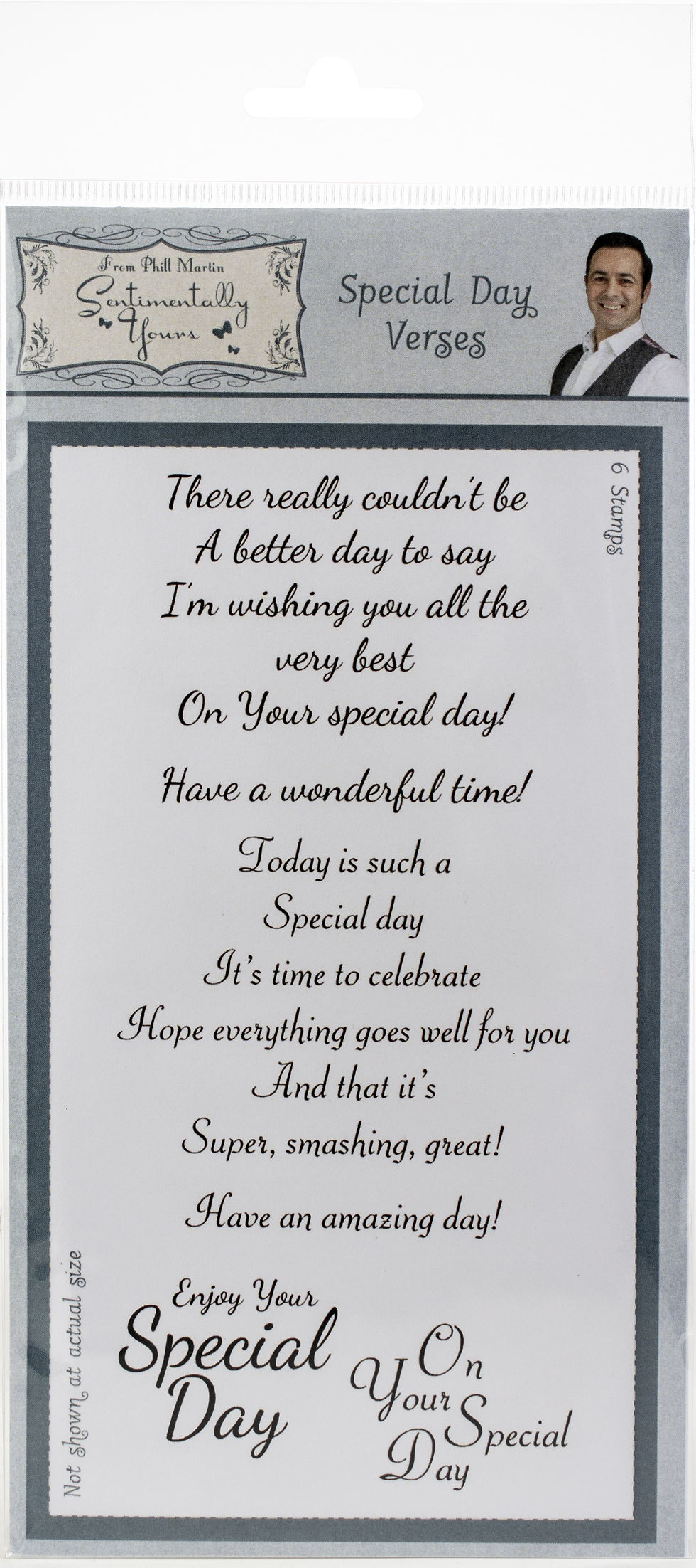 Special Day Verses - Clear Stamp By Phil Martin - Craftmania Stock Photo 1