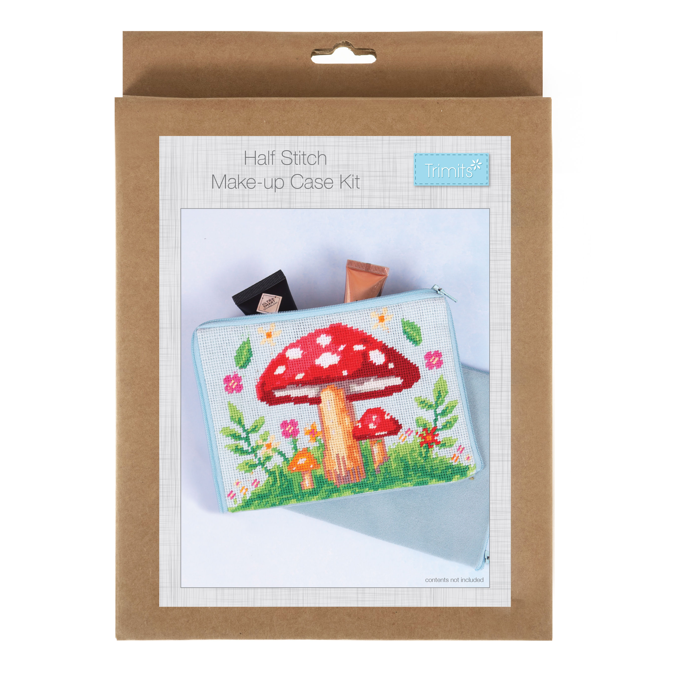 Toadstool - Stitch Your Own Make Up Pouch/Case By Trimits - Craftmania Stock Photo 1