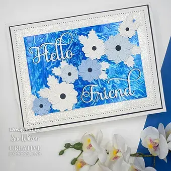 Pierced Layered Flowers - Craft Die By Sue Wilson - Craftmania Stock Photo 2