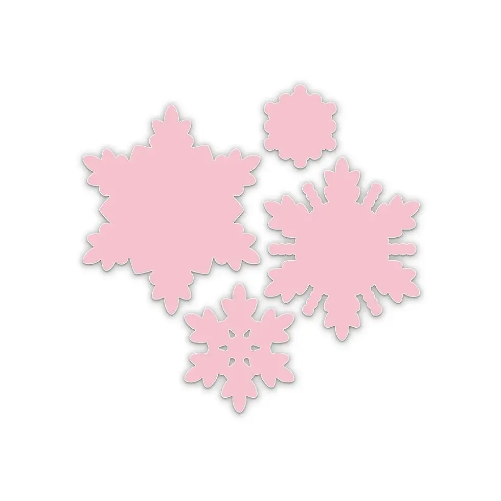 Sparkling Snowflakes -  3D Embossing Folder & Metal Die By Chloe's Creative Card - Craftmania Stock Photo 2