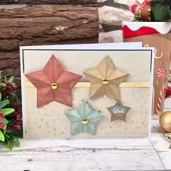 Thumbnail: Moonstone Dimensional Stars Paper Pad By Hunkydory - Craftmania Stock Photo 3