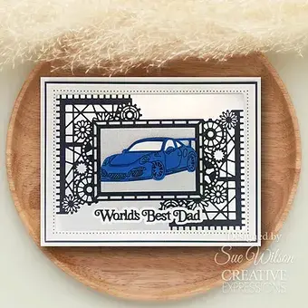 Thumbnail: World's Best  Dad - Mini Shadowed Craft Die By Sue Wilson - Craftmania Stock Photo 6