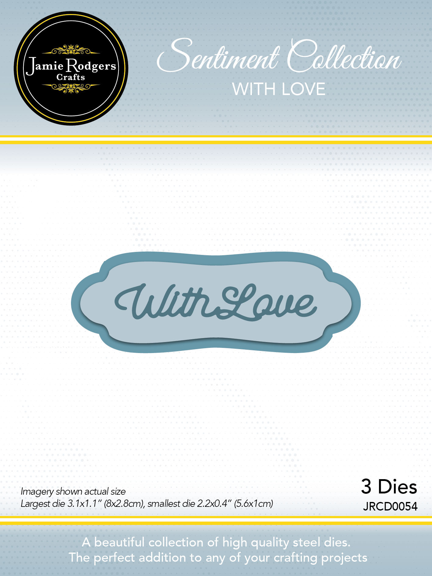 With Love Layered Sentiment - Sentiment Collection By Jamie Rodgers Crafts