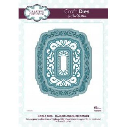 Classic Adorned Design  - Noble  Die Collection By Sue Wilson - Craftmania Stock Photo 1