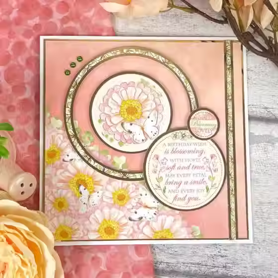 Thumbnail: Blossoming Dawn - Luxury Topper Set By Hunkydory - Craftmania Stock Photo 3